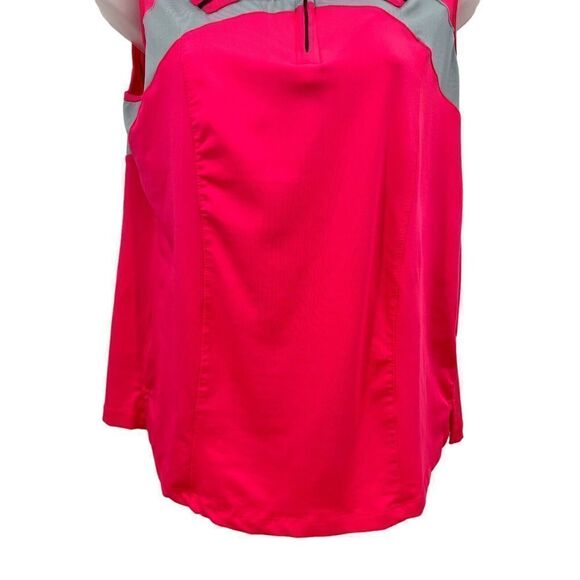 Jamie Sadock Sleeveless Golf Top Women's Medium Hot Pink Gray Pickleball - Picture 13 of 16